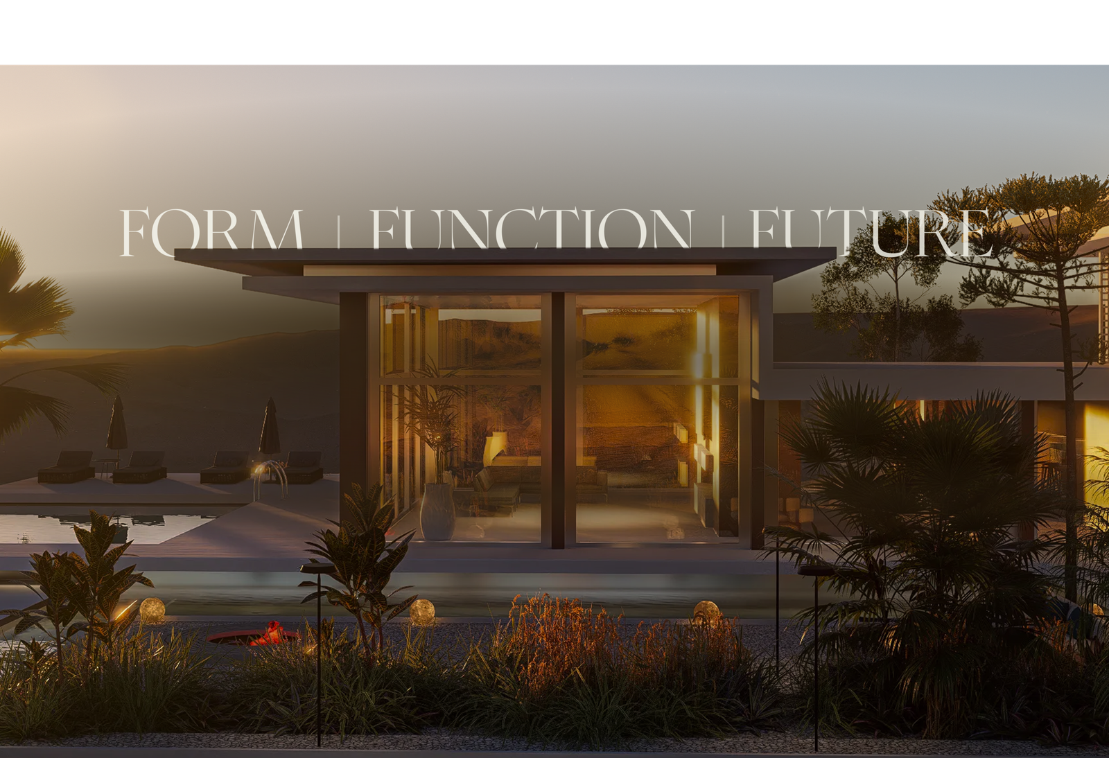 Luxury villa exterior designed by Haven Studios