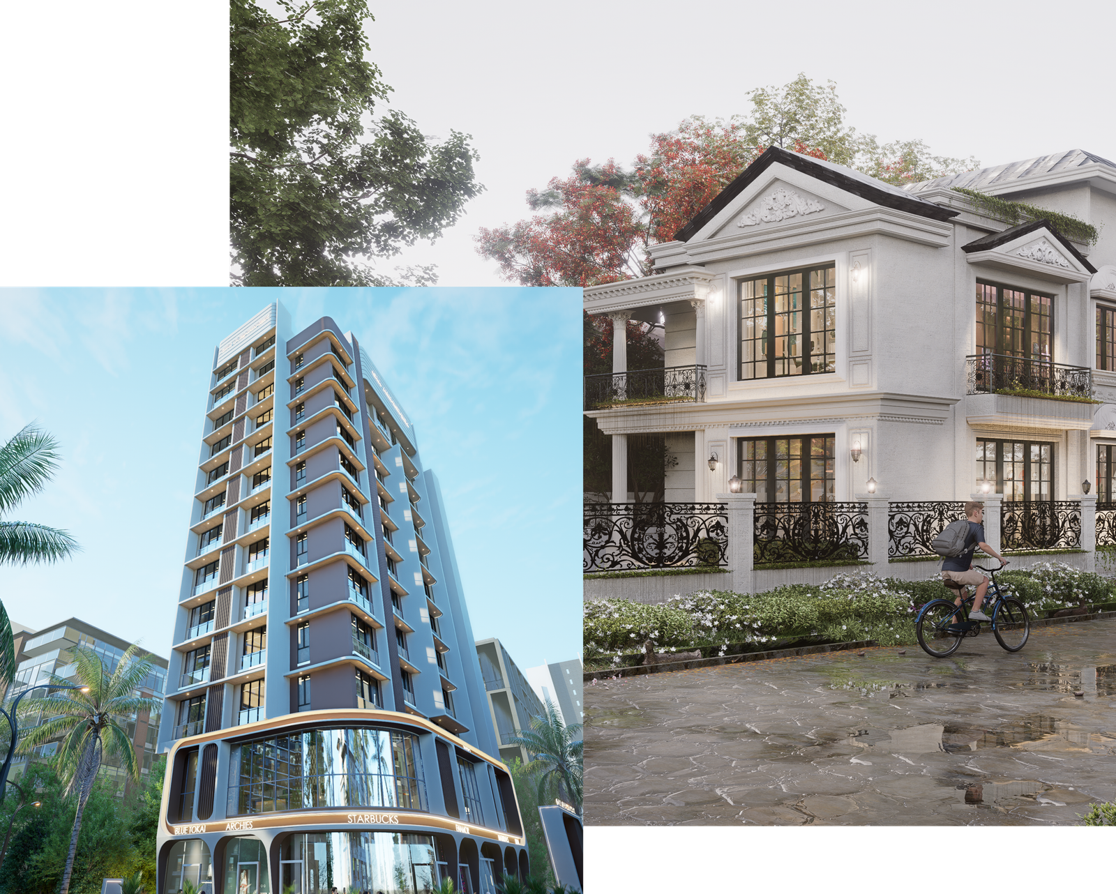 Commercial building and Luxury bungalows designed by Haven Studios